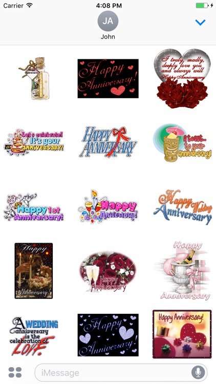 Animated Anniversary & Happy Birthday GIF Stickers
