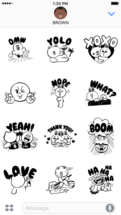 LINE FRIENDS萌翻表情包 screenshot