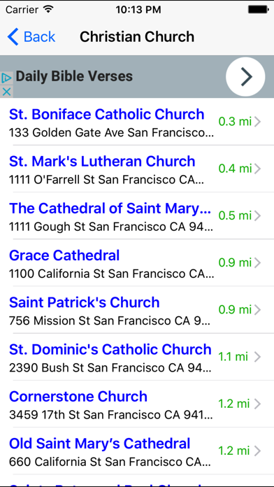 Screenshot #2 pour Church Finder: Find & Locate Nearby Churches
