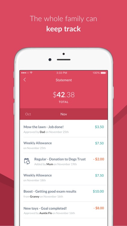 RoosterMoney - Allowance Tracker & Chores App screenshot-3