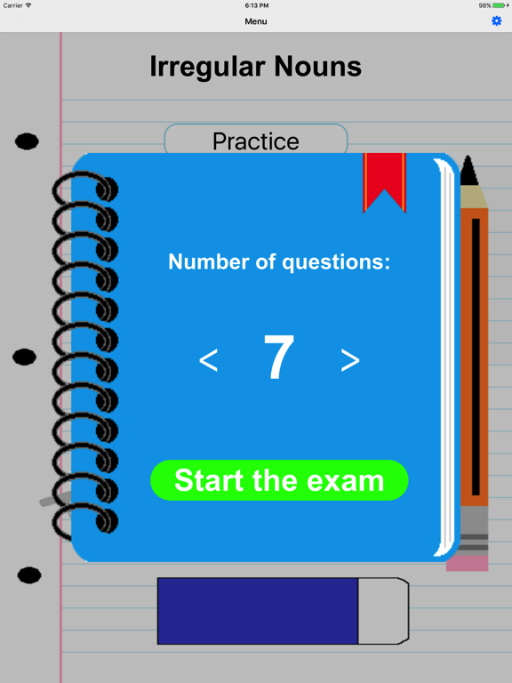 Screenshot #6 pour Irregular Nouns