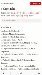 La Sacra Bibbia - Italian Holy Bible Audio Book screenshot