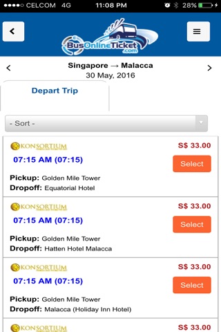 BusOnlineTicket.com screenshot 2