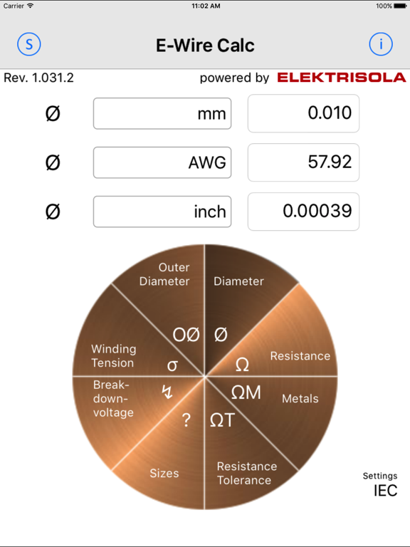 Screenshot #4 pour E-Wire Calc