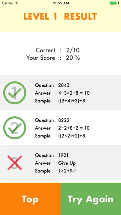 10 Puzzle : Math Game - Make 10 with 4 numbers!