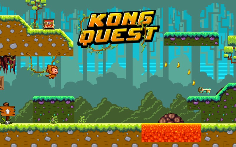 kong quest - platformer game iphone screenshot 1