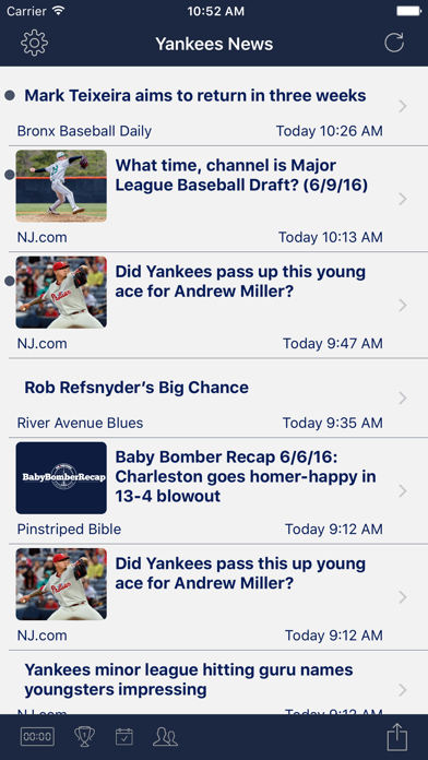 Screenshot #1 pour New York Baseball - Yankees