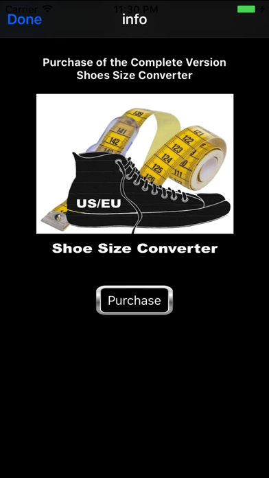 Shoes size converter  Liteのおすすめ画像2