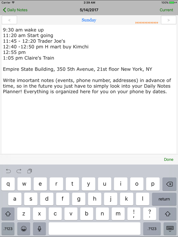 Screenshot #5 pour Daily Notes Planner