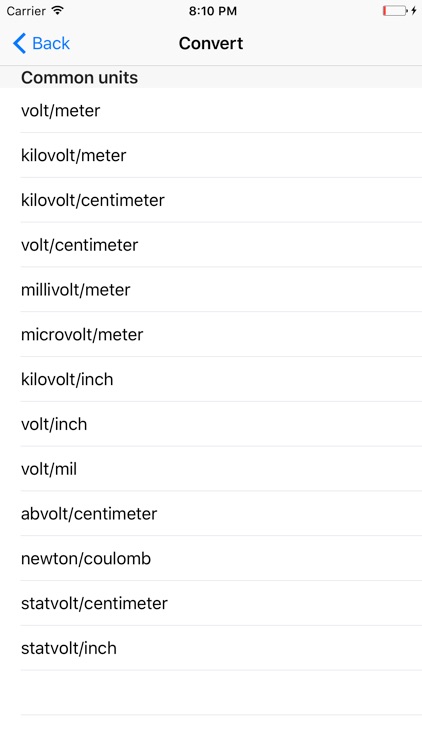 Electric field strength converter