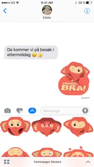 Fantorangen Stickers iphone bilder 0