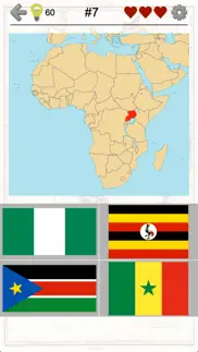 african countries - flags and map of africa quiz iphone screenshot 1