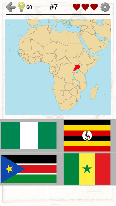 African Countries - Flags and Map of Africa Quiz Screenshot