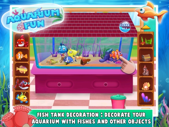 Kids Aquarium Fun - Create Your Dream Fish Tank! iPad screenshot