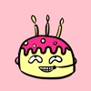 I Love Weird Birthday Cake Animated Stickers