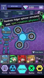 anime fidget spinner battle iphone screenshot 2