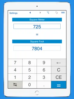 Square Feet / Square Meters area converter iPad image 3