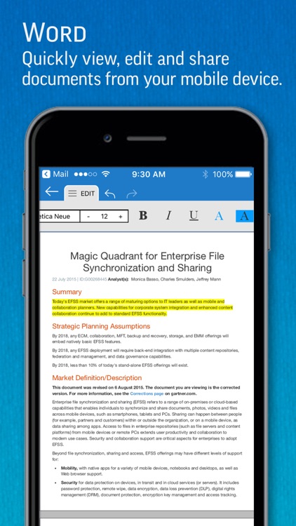 SmartOffice - View & Edit MS Office files & PDFs