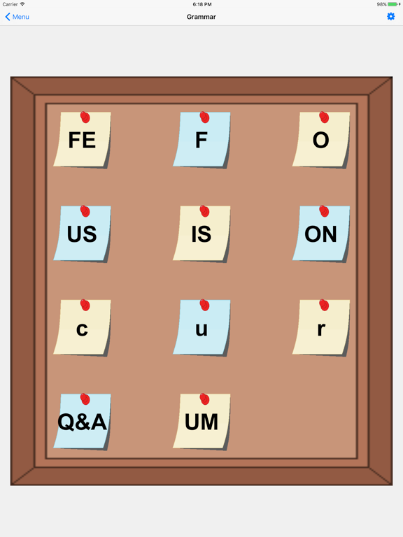 Irregular Nouns iPad screenshot