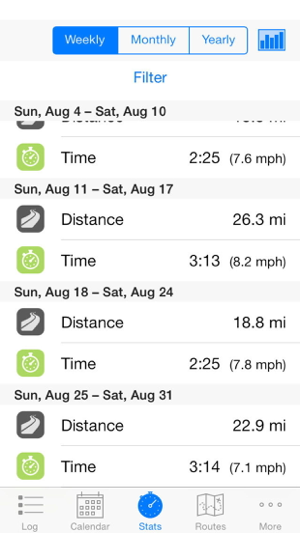 ‎Cyclist Log Screenshot