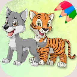 Animals coloring book – coloring pages app icon