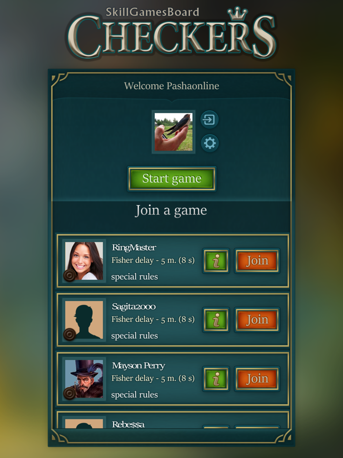 Checkers by SkillGamesBoard