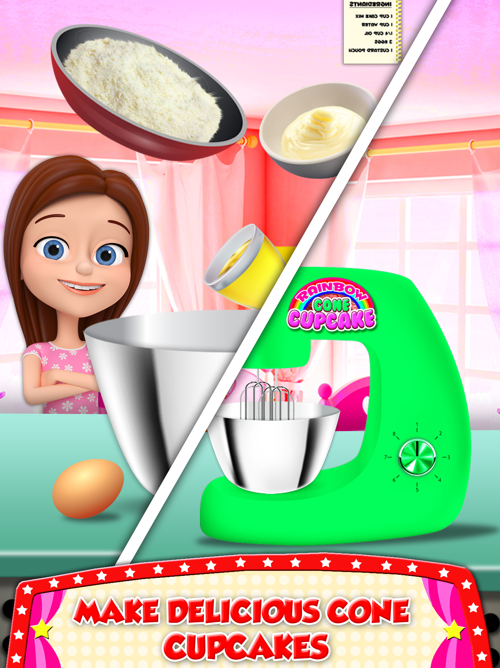 DIY Ice Cream On Cupcake! Cool Desserts Chef Game screenshot 6