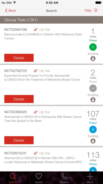 Lilly Oncology Clinical Trials App