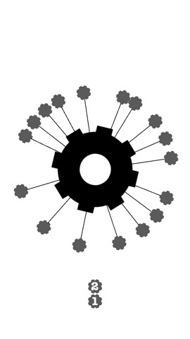 Cogwheels BW : black & white rotating gear wheelのおすすめ画像1