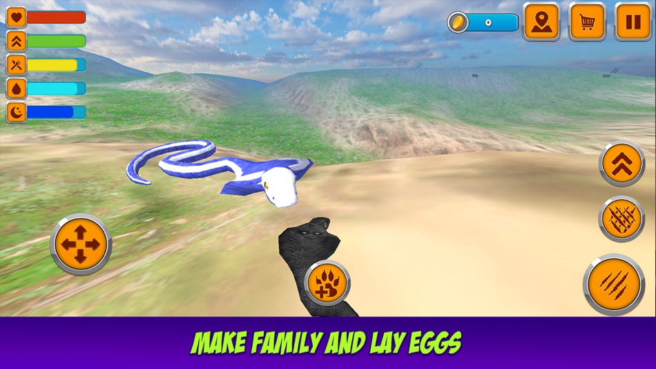#3. King Cobra Snake Survival Simulator 3D (iOS) 由: Juliia Blokhina