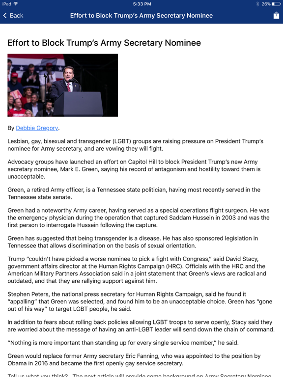 Screenshot #6 pour Military & Veteran News MilitaryConnection