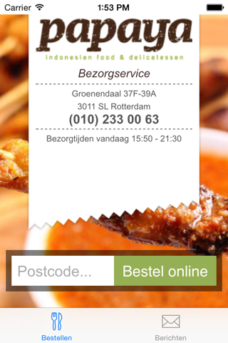 Papaya Groenendaal Bezorgservice screenshot 2