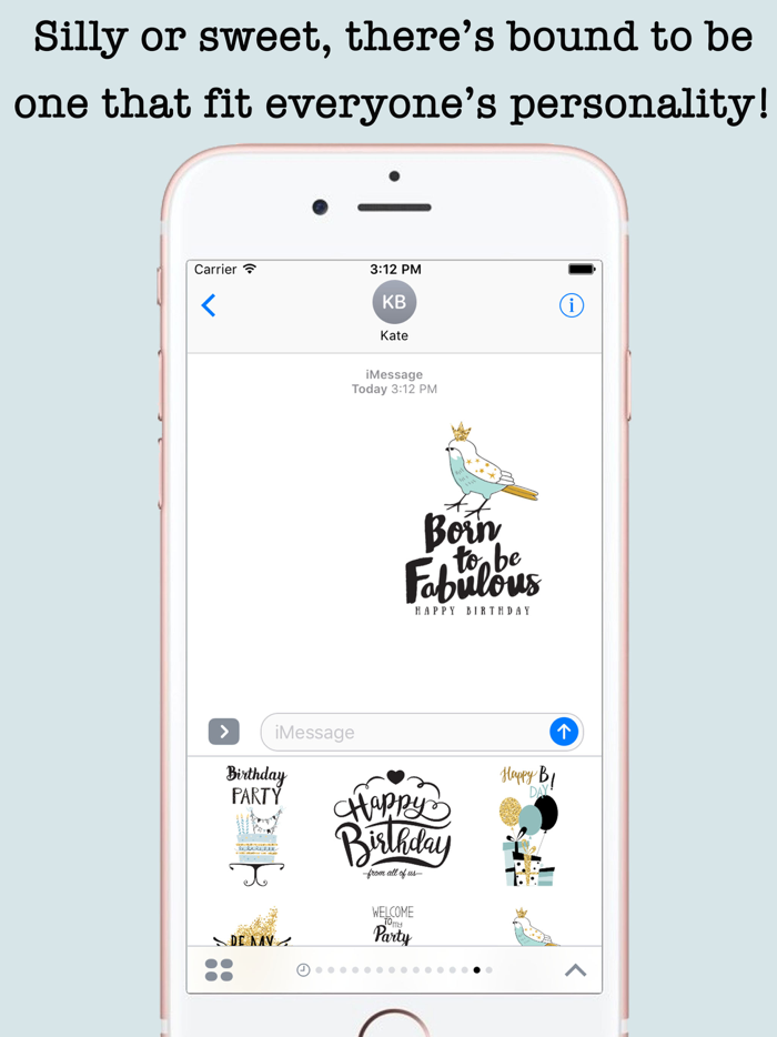 Happy Birthday Card Wishes For iMessage