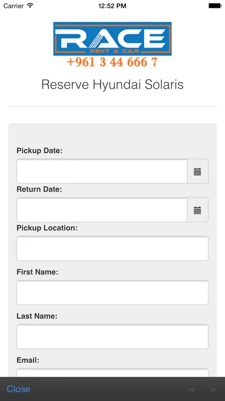 Race Rent a Car