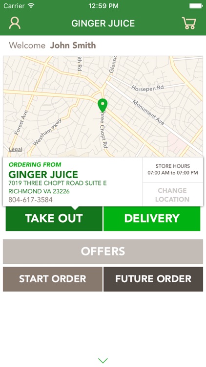 Ginger Juice Ordering