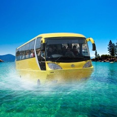 Activities of Water Surfer Floating Bus 3D