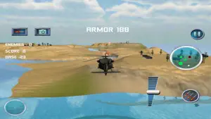 Helicopter Gunship Combat Fire Lands screenshot #1 for iPhone