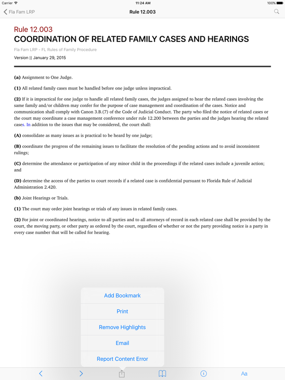 Screenshot #6 pour Florida Family Law Rules of Procedure (LawStack)