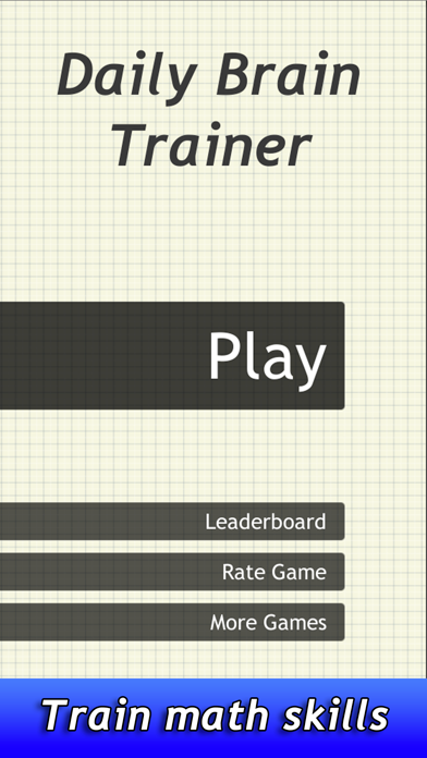 Daily Brain Trainer - Solve Algebra Equations iPhone screenshot