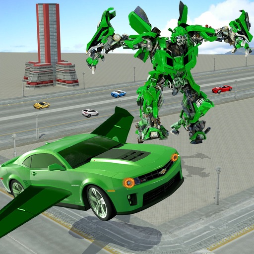 Real Robot Fighting VS Flying Car Games iOS App