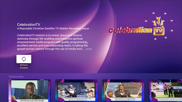 Screenshot #1 pour CelebrationTV