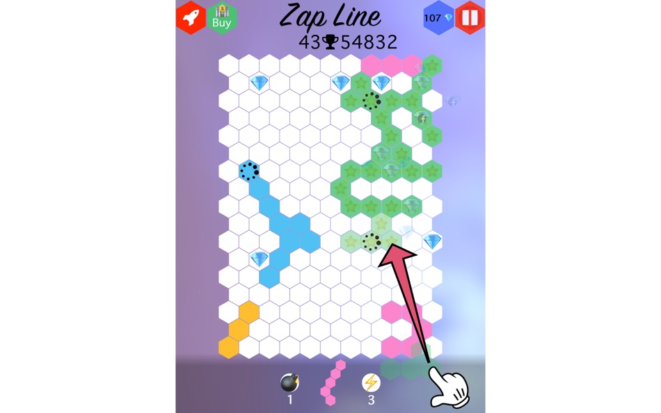 #1. Zap Line : Connect the Ends Puzzle Game (macOS) Podle: Mark Morrill