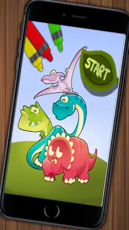 Game screenshot Dinosaurs to paint –coloring book mod apk