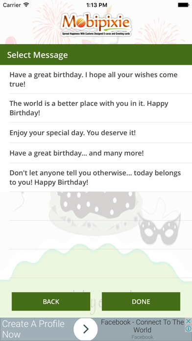 Screenshot #3 pour Birthday eCard & Greeting
