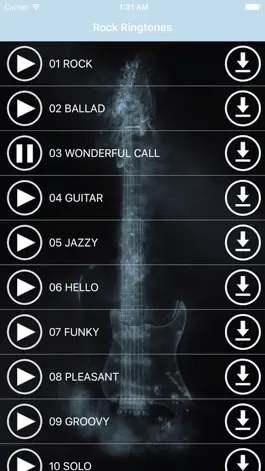 Game screenshot Рок Рингтоны - Популярная музыка, мелодии и звуки apk