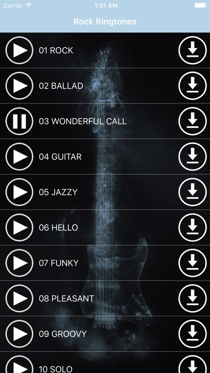 Rock Ringtones - Popular Music, Melodies & Sounds