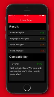 love finger scanner- love calculator iphone screenshot 4