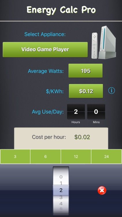 Energy Calc Pro - Appliance Energy Cost Calculator screenshot-3