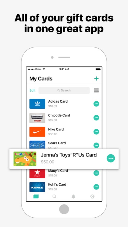 Raise - Mobile Wallet for Gift Cards