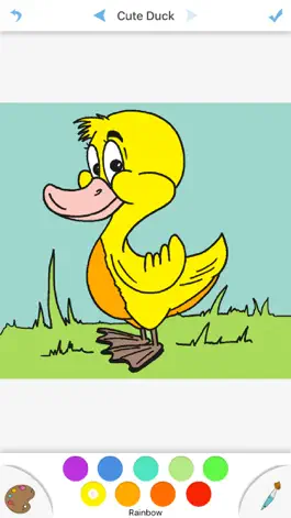 Game screenshot Симпатичное Duck раскраска Drawing Книга для детей mod apk